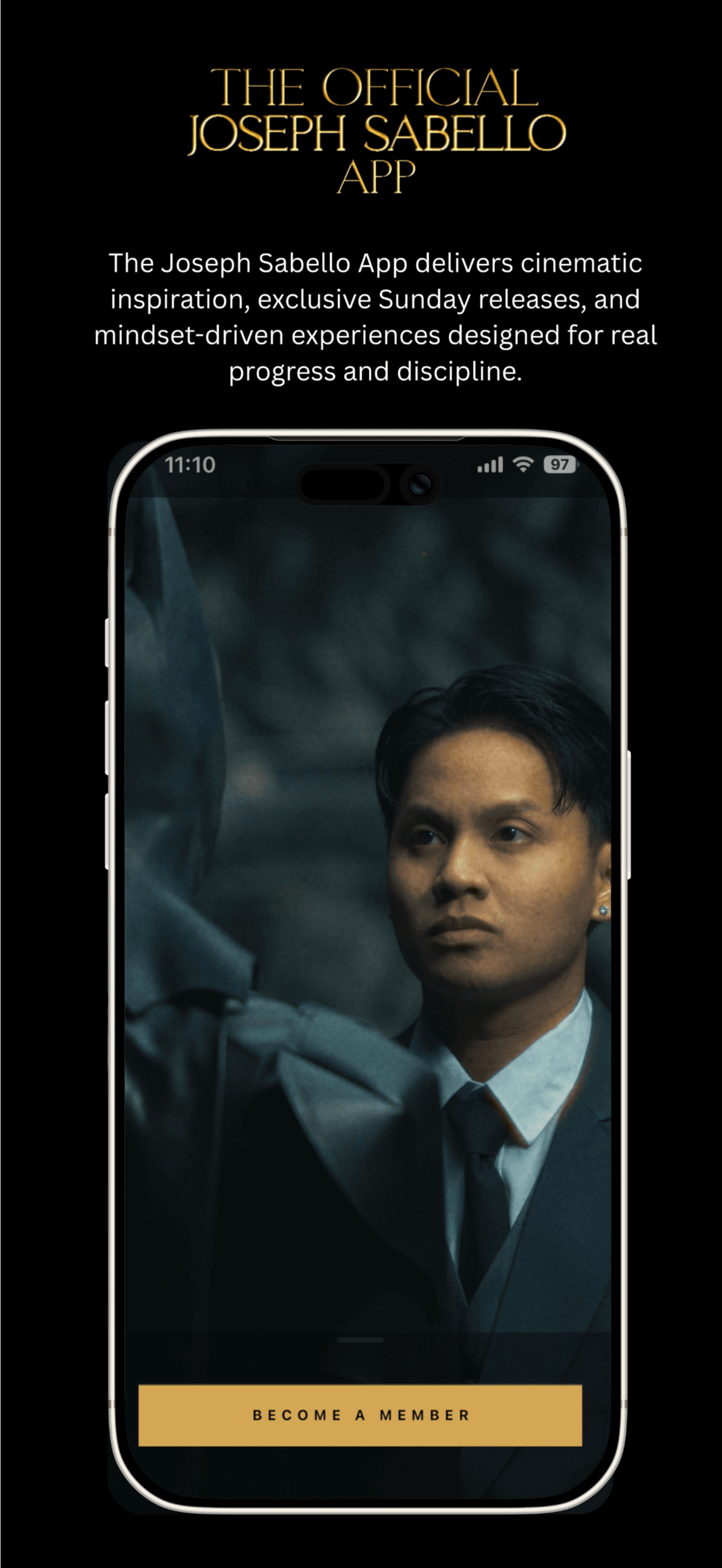 Joseph Sabello app — screen 1